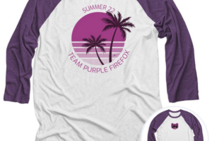 Team Purple Firefox Summer T-Shirts Now Available